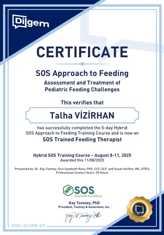 SOS Approach to Feeding Sertifikası