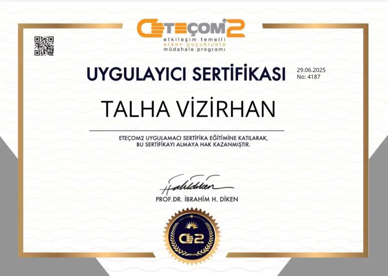 ETEÇOM2 Uygulayıcı Sertifikası